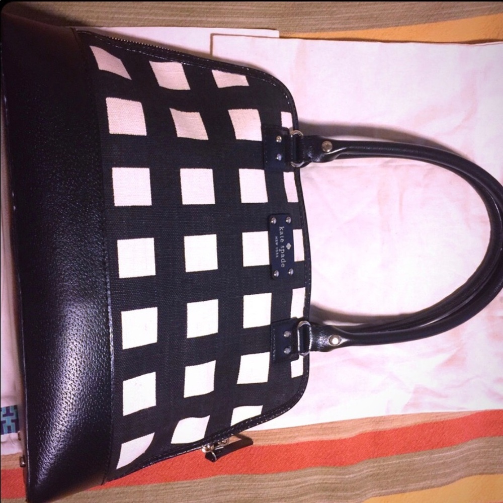 Black and White Kate Spade Bag
